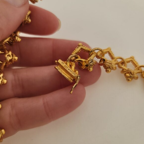 Rare/HTF Vintage Mary McFadden Sterling & Synthetic Pearl "Aeolian" Necklace - Picture 4 of 6